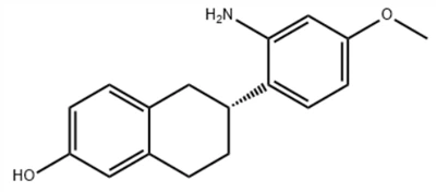 (R)-6-(2-аміно-4-метоксифеніл)-5,6,7,8-тетрагідронафталін-2-0l
